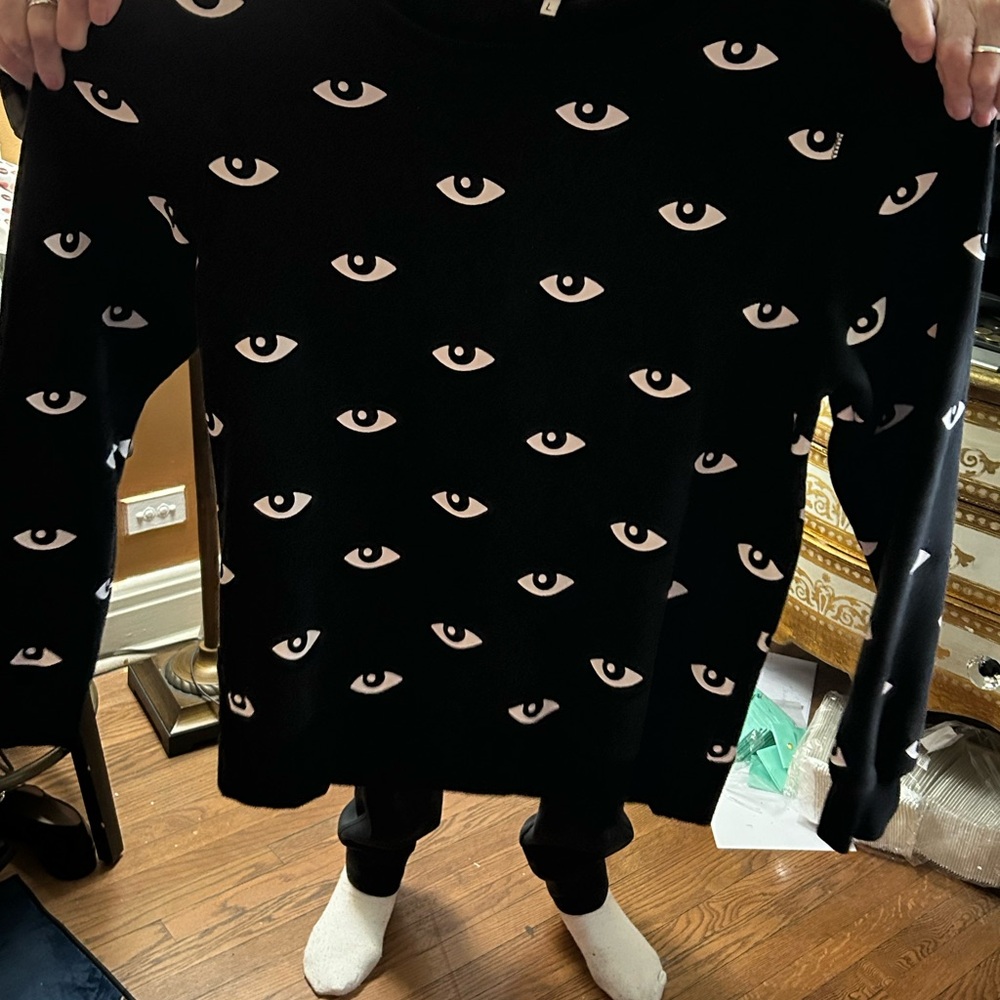 Kenzo Black Top with Eye Design